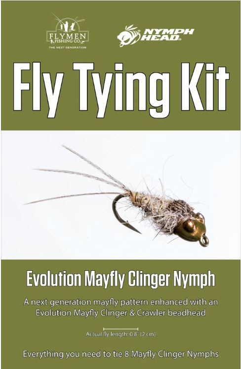 FLYMEN FLY TYING KIT - EVOLUTION MAYFLY CLINGER NYMPH