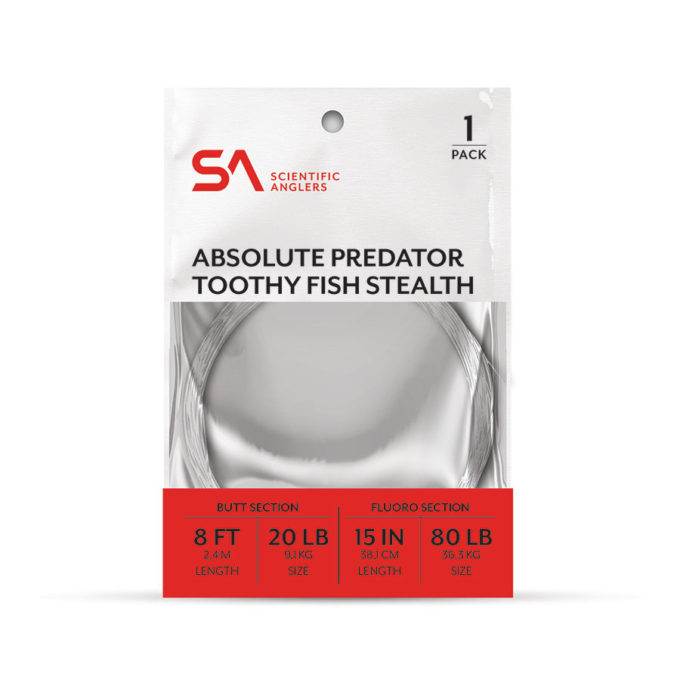 SCIENTIFIC  ANGLERS ABSOLUTE PREDATOR TOOTHY FISH STEALTH LEADER