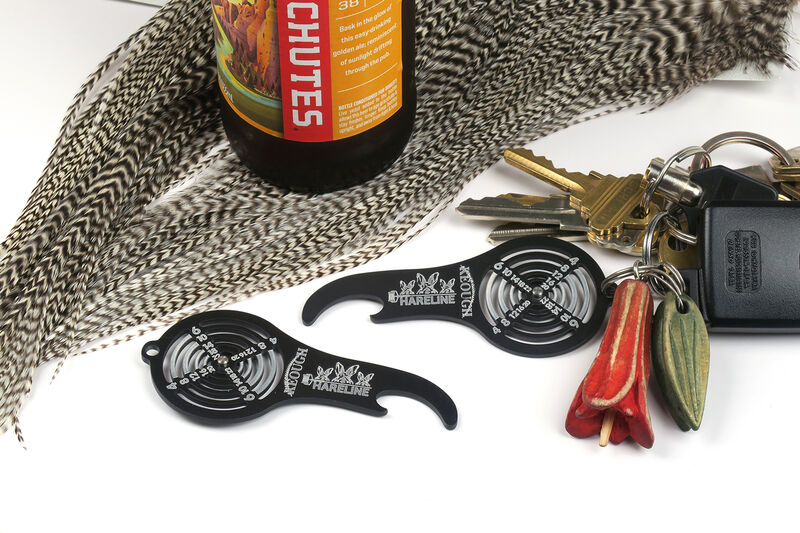 Hareline Bottle Opener Hackle Gauge Key