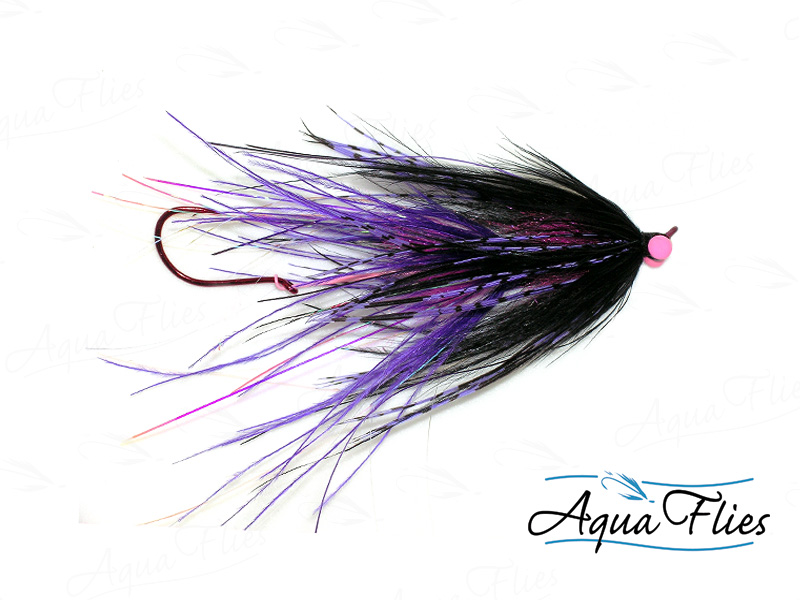 AQUA FLIES Stu's Ostrich Intruder PURPLE/BLACK(PB7C)