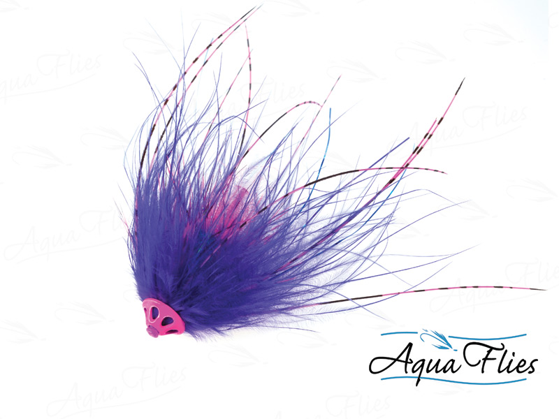 AQUA FLIES Stu's Metal Head Tube PURPLE/PINK (PB8B)