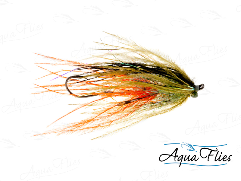  AQUA FLIES JERRY'S ULTRA MINI INTRUDER OLIVE/ORANGE(PB9D)