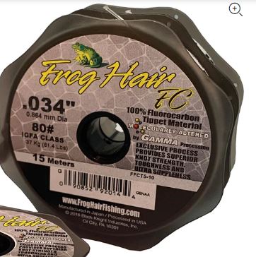  FROG HAIR #80 FLUOROCARBON TIPPET
