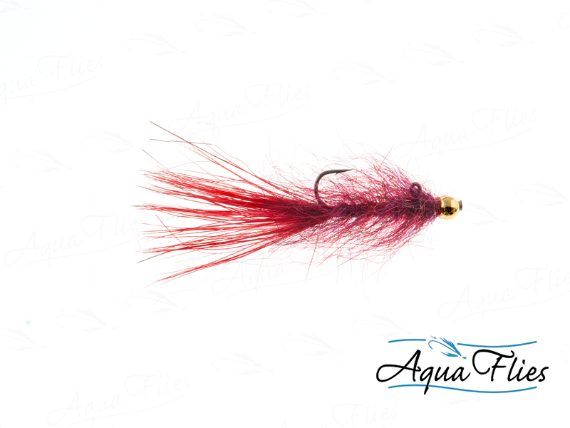  AQUA FLIES BALANCED LEECH CLARET  