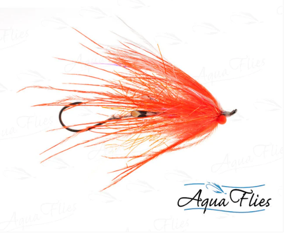 AQUA FLIES Ultra Mini-Intruder Orange/White (PB5D) 