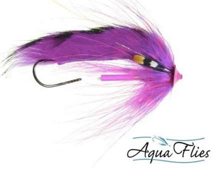 AQUA FLIES Stu's Tiger Tail Turbo Cone - HOT PINK (PB7A)
