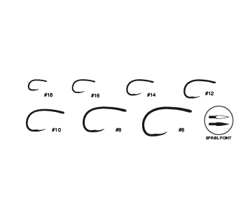 Tiemco Nymph Barbless TMC 2499SPBL qty 25