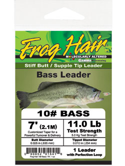 FROG HAIR Bass Tapered Leaders