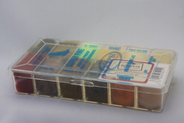 WAPSI Super Fine Waterproof Dry Fly Dubbing Dispensers #1 & #2